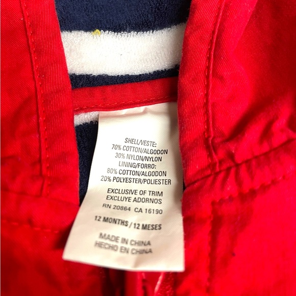 ✨RED ZIP UP RAINCOAT✨ - Picture 2 of 4